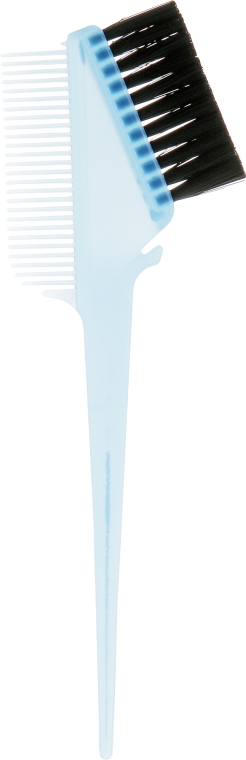 Пензлик для фарбування волосся з гребінцем, блакитний - Tico Professional — фото N1