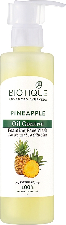 Biotique Bio Pineapple Oil Control Foaming Face Wash, 200 ml