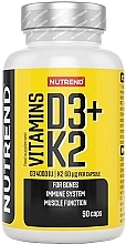 Вітамінно-мінеральний комплекс "D3 + K2", капсули - Nutrend Vitamins D3+K2 — фото N1