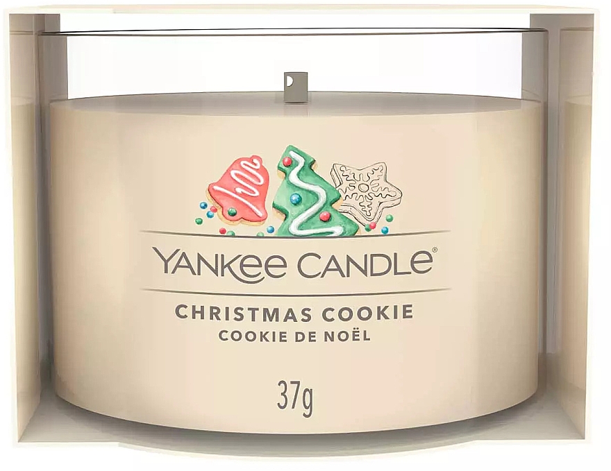 Ароматическая мини-свеча в стакане - Yankee Candle Christmas Cookie Filled Votive — фото N1