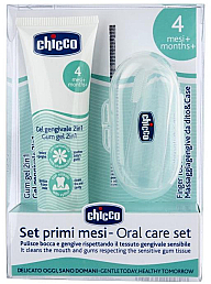 Набір - Chicco (teeth gel/30ml + finger brush/1pc) — фото N1