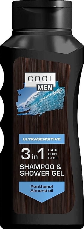 Гель-шампунь "Ultrasensitive" 2в1 - Cool Men — фото N1