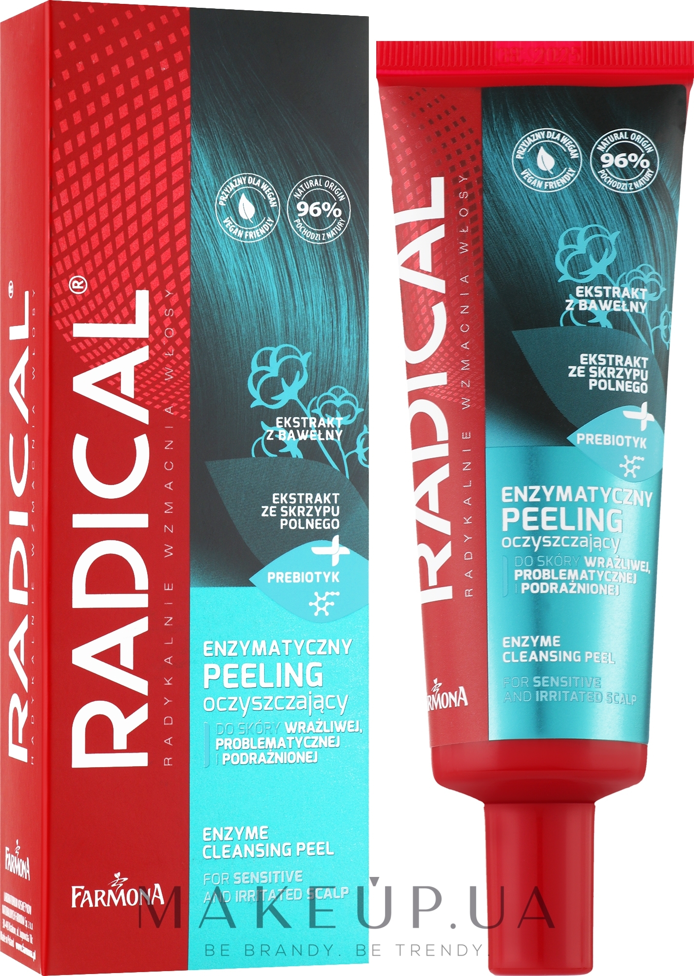 Энзимный очищающий пилинг для очень чувствительной кожи головы - Farmona Radical Enzyme Cleansing Peel — фото 75ml