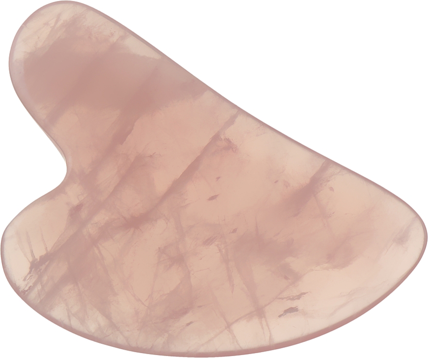 Массажер кварцевый гуаша, розовый - Ilu Acc Rose Quartz Gua Sha Stone — фото N1