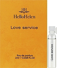 Духи, Парфюмерия, косметика HelloHelen Love Service - Парфюмированная вода (пробник)