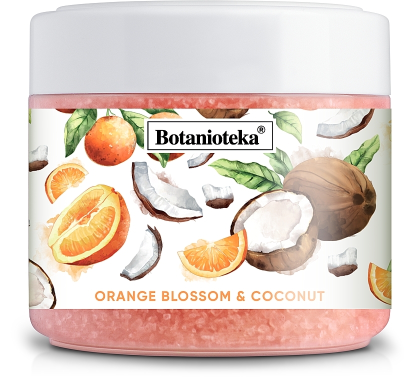 Соль морская для ванн "Апельсиновый цвет и кокос" - Botanioteka Orange Blossom & Coconut Bath Salt — фото N2