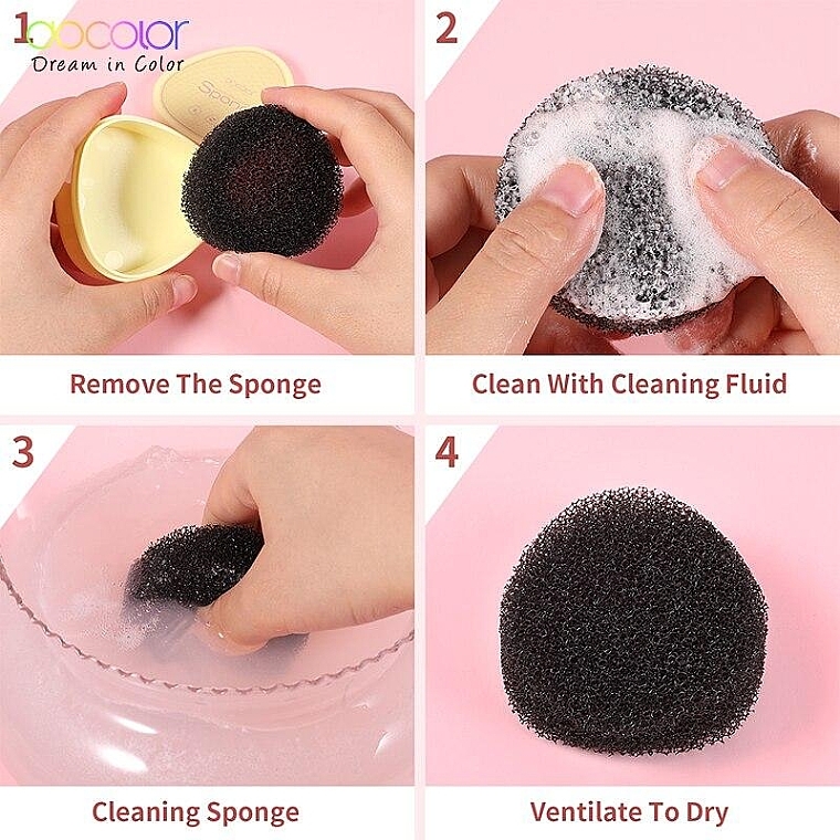 Набір для чищення пензлів - Docolor Makeup Brush Cleaner Box & Wet Cleaning Soap Box — фото N8
