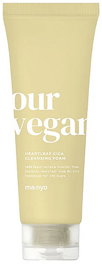 Пінка для вмивання - Manyo Our Vegan Heartleaf Cica Cleansing Foam — фото N1