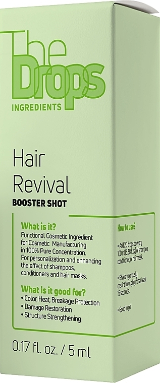 Комплекс для відновлення пошкодженого волосся - Pharma Group Laboratories The Drops Hair Revival Booster Shot — фото N2