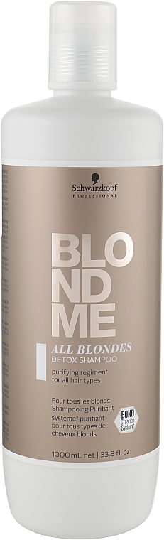 Детокс шампунь для волос всех типов - Schwarzkopf Professional Blondme All Blondes Detox Shampoo — фото N3
