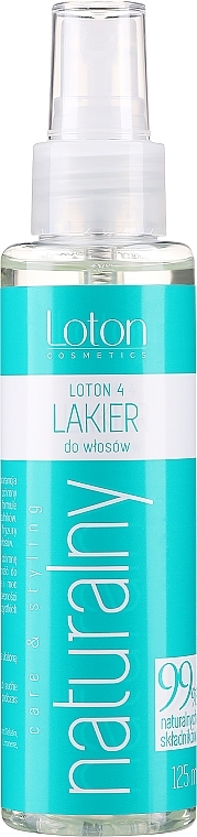 Натуральный лак для волос - Loton 4 Hairspray