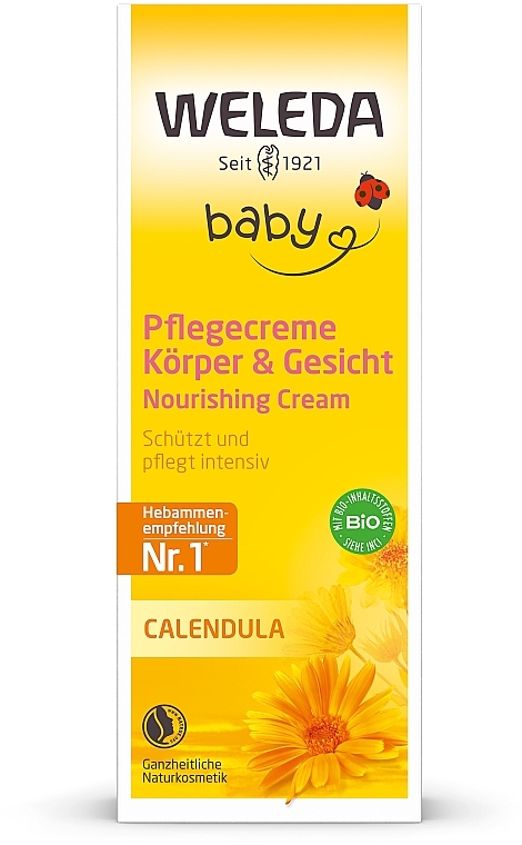 Календула детский крем для тела - Weleda Calendula Nourishing Baby Cream — фото N2
