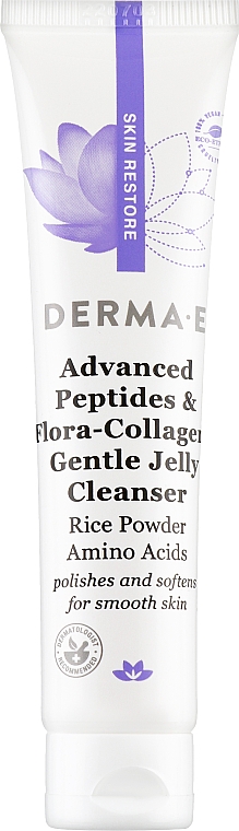 Усовершенствованное очищающее средство для лица с пептидами и коллагеном - Derma E Skin Restore Advanced Peptides & Flora-Collagen  — фото N1