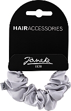 Резинка для волосся тканинна CM7000, сіра - Janeke Elastic Scrunchie — фото N1