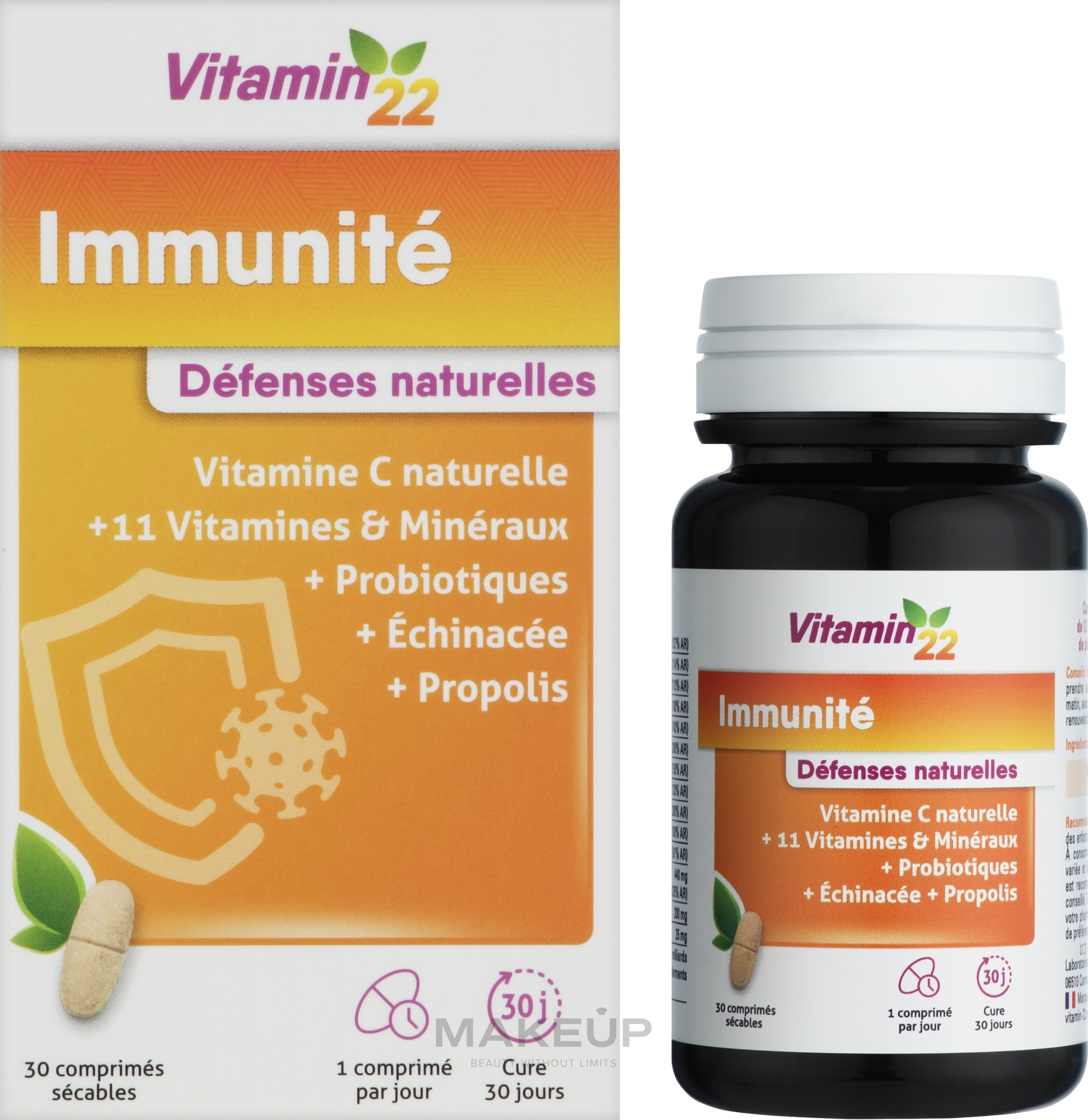 Жувальні таблетки для підвищення імунітету - Vitamin’22 Immunity — фото 30шт