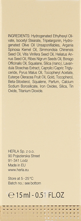 Суха олія для обличчя - Herla Gold Supreme 24K Gold Face Dry Oil — фото N3