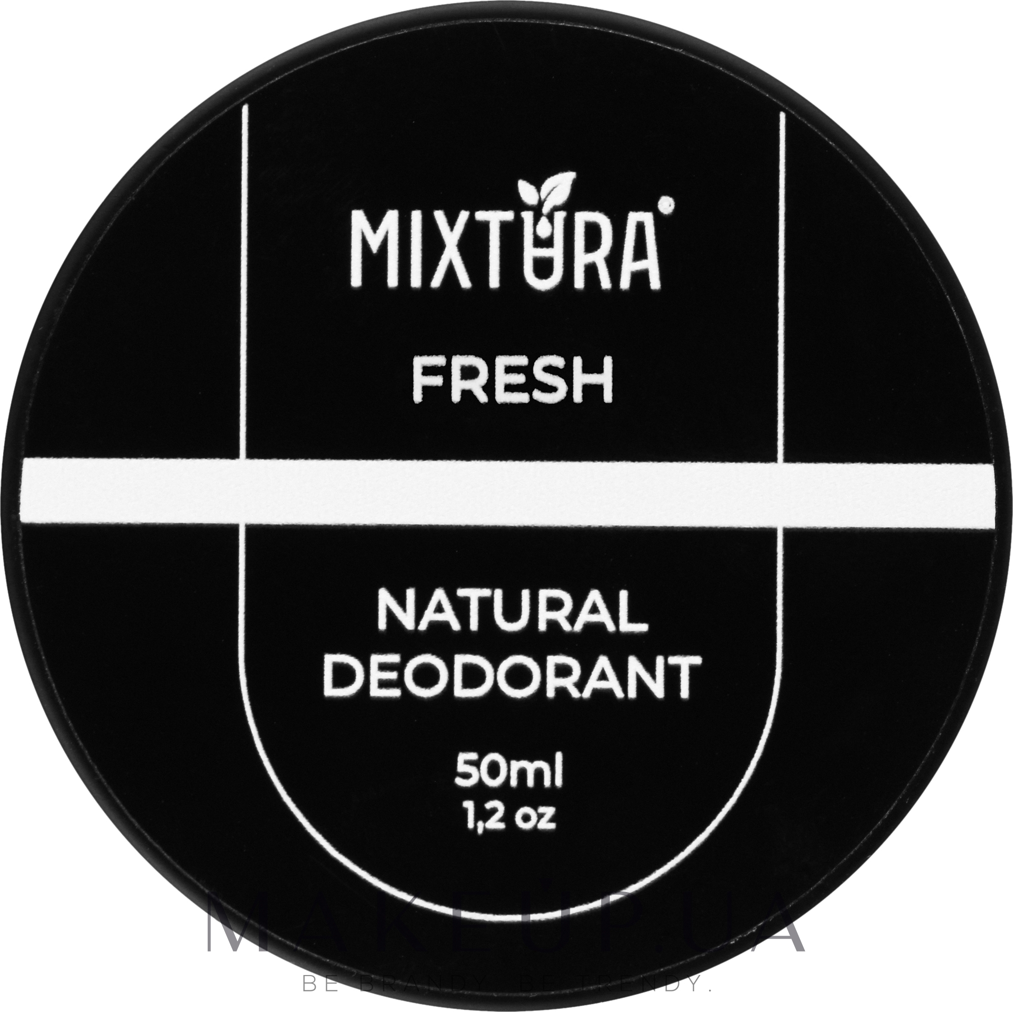 Натуральный крем-дезодорант "Свежесть" - Mixtura Fresh Natural Deodorant — фото 50g