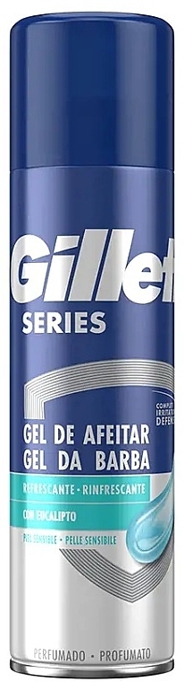 Гель для гоління для чутливої шкіри, з ефектом охолодження - Gillette Series Sensitive Cool Skin Shave Gel for Men — фото N8