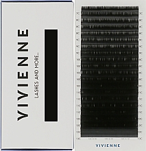 Парфумерія, косметика Накладні вії "Elite", чорні, 20 ліній (mix, 0,1, C, (7-13)) - Vivienne