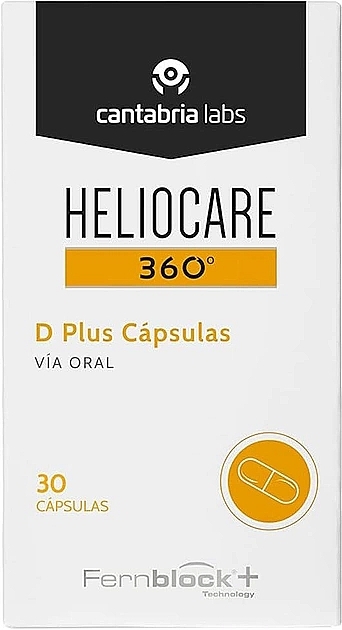 Харчова добавка "Вітамін Д плюс" - Cantabria Labs Heliocare 360 D Plus Capsules — фото N2