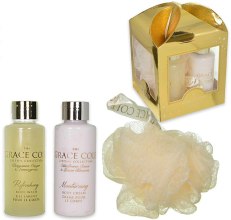 Парфумерія, косметика Набір - Grace Cole Gifting Collection Bergamot, Ginger & Lemongrass Indulge (sh/gel/100ml + b/lot/100ml + sponge)