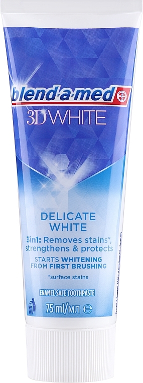 Зубна паста «Делікатне відбілювання» - Blend-a-med 3D White Delicate  White Toothpaste — фото N2