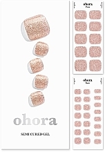 Набор гелевых наклеек для ногтей на ногах - Ohora Pedicure Semi-cured Gel Nail Strips — фото N1