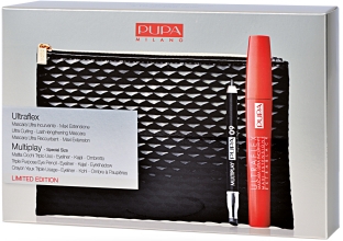 Набор (mascara/9ml + pencil/0.8g + bag) - Pupa Ultraflex & Multiplay Kit — фото N2