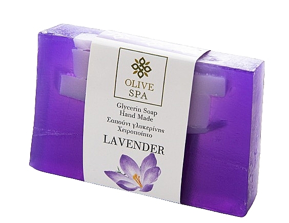 Глицериновое мыло "Lavender" - Olive Spa Hand Made Glycerin Soap — фото N1