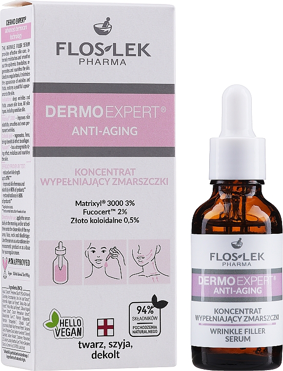 Сыворотка для лица "Заполнитель морщин" - Floslek Dermo Expert Wrinkle Filler Serum — фото N2