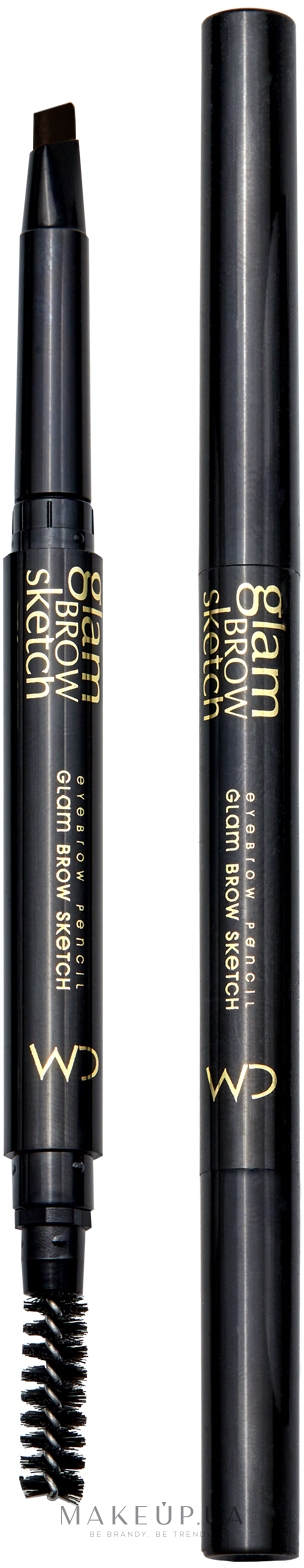 Карандаш для бровей - Color Me Glam Brow Sketch Eyebrow Pencil  — фото Black