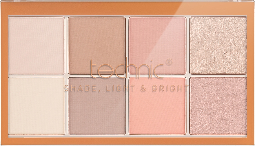 Палетка для макіяжу - Technic Cosmetics Face Palette Shade, Light & Bright — фото N2