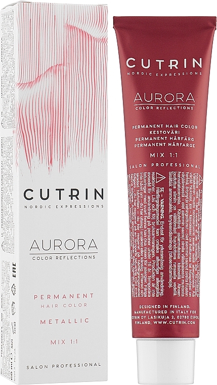 УЦЕНКА  Крем-краска для волос - Cutrin Aurora Metallics Permanent Hair Colors * — фото N1