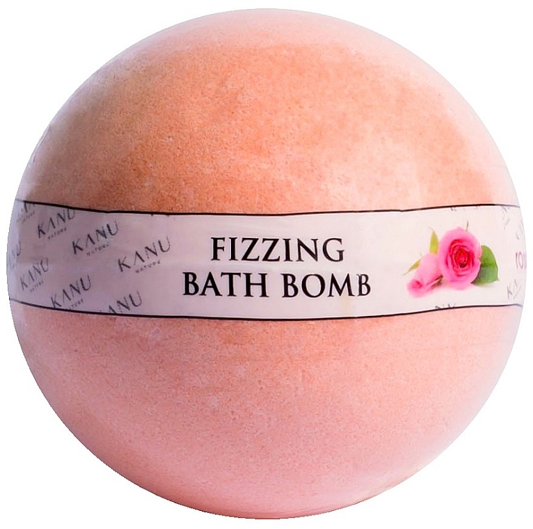 Бомбочка для ванни "Троянда" - Kanu Nature Fizzing Bath Bomb Rose — фото N1