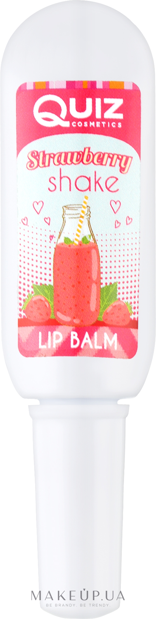 Бальзам для губ "Strawberry Shake" - Quiz Cosmetics Lip Balm Tube — фото 10ml
