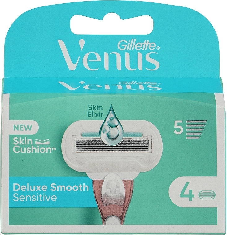 Сменные кассеты для бритья, 4 шт - Gillette Venus Embrace Sensitive — фото N2