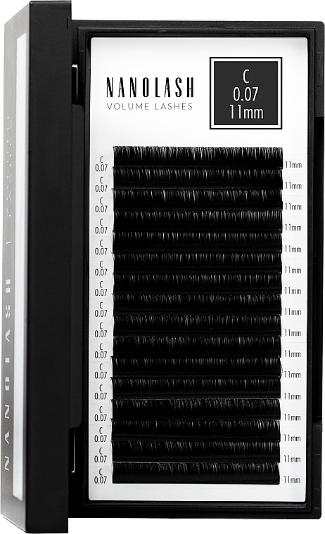 Nanolash Volume Lashes - Накладні вії C, 0.07 (11 мм) — фото N15