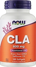 Кон'югована лінолева кислота, 800 мг - Now Foods CLA — фото N1