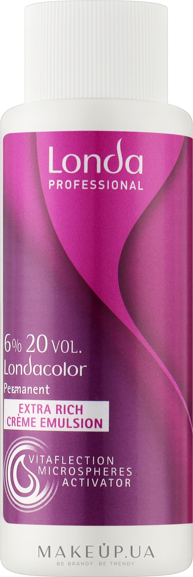 Окислювальна емульсія для стійкої крем-фарби, 6% - Londa Professional Londacolor Permanent Cream — фото 60ml