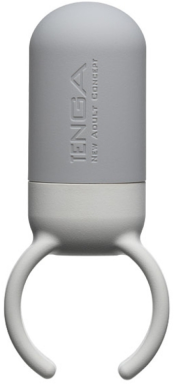 Эрекционное кольцо, бело-серое - Tenga SVR Smart Vibe Ring One Gray — фото N1