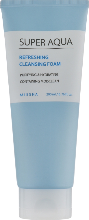 Пенка для умывания в виде крема - Missha Super Aqua Refreshing Cleansing Foam