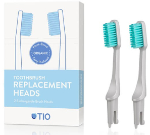 Сменные насадки для зубной щетки, мягкая щетина, серые - TIO Toothbrush Soft — фото N1