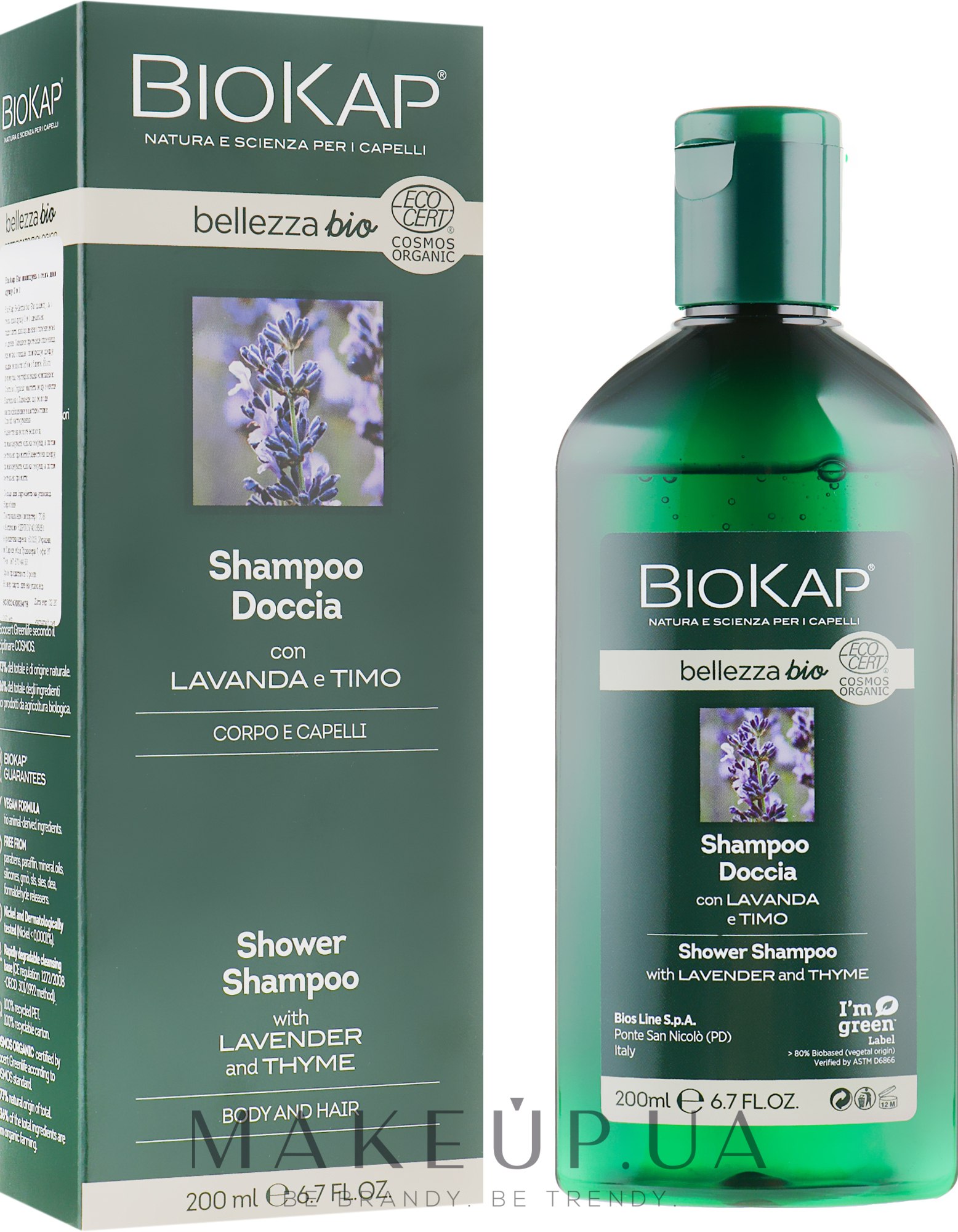 Шампунь-гель для душа - BiosLine BioKap — фото 200ml