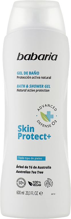 Гель для душа и ванны "Защита кожи" - Babaria Bath & Shower Gel Skin Protect + — фото N1
