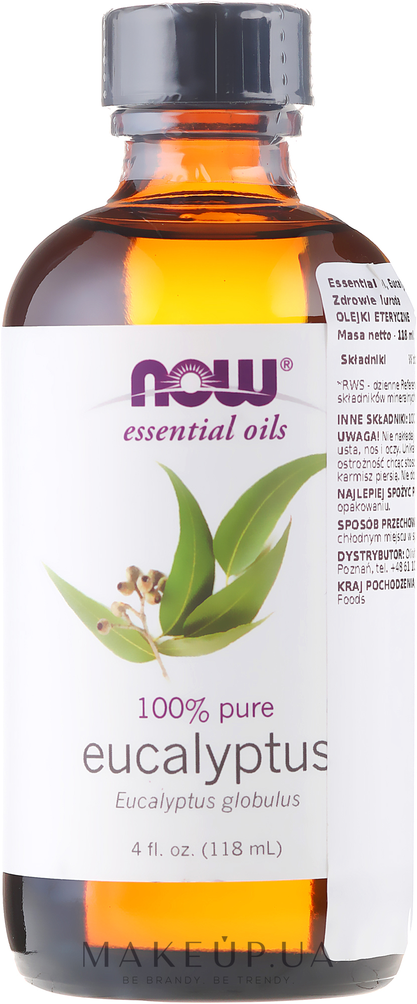 Эфирное масло эвкалипта - Now Foods Essential Oils 100% Pure Eucalyptus — фото 30ml
