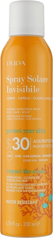 Солнцезащитный спрей для тела - Pupa Invisible Sunscreen Spray High Protection SPF 30 