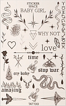 Дизайнерські наклейки для нігтів "Tattoo (mini)" - StickersSpace — фото N1