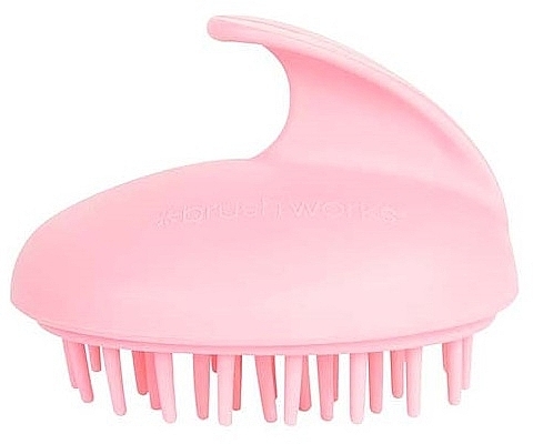 Масажна щітка для голови, рожева - Brushworks Scalp Massager Brush — фото N2