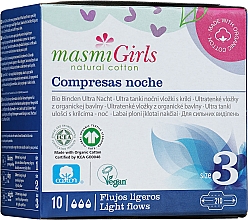Прокладки ультратонкі гігієнічні для підлітків Girl, 10 шт - Masmi — фото N3
