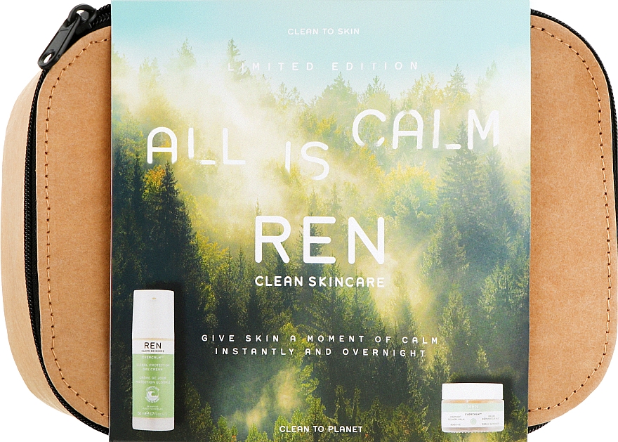 Набір - REN Clean Skincare All is Calm Set (f/cr/50ml + f/balm/30ml) — фото N1